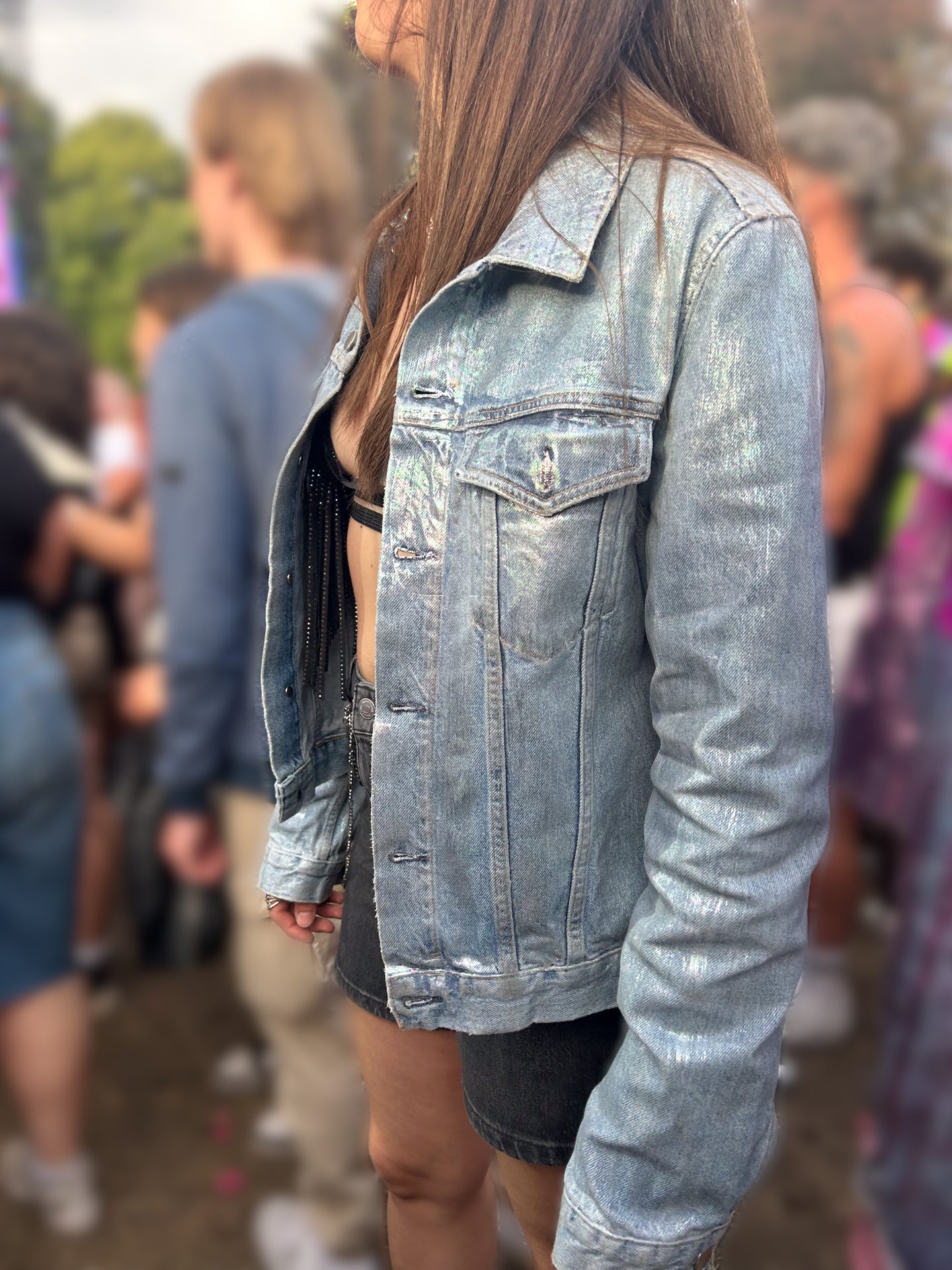 Foiled Vintage Denim Jacket - #5